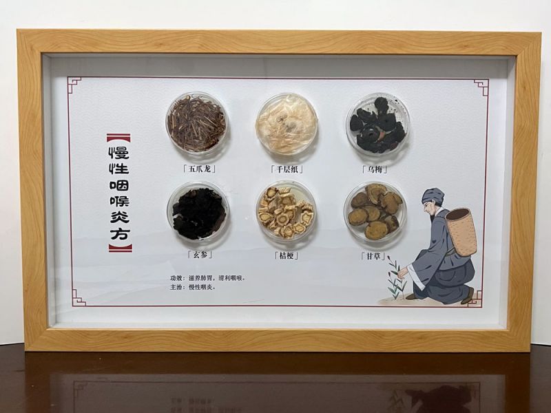 慢性咽喉炎方-方劑標本